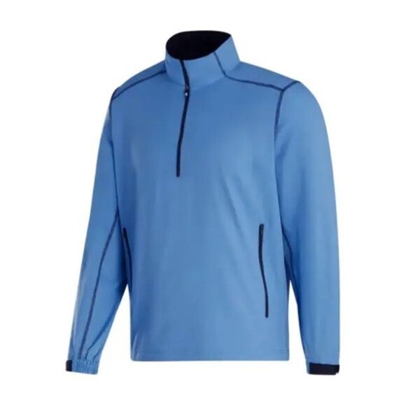 FootJoy Men's Sport 1/2 Zip Performance Golf Windshirt (S) Indigo Blue #28203 - Picture 1 of 14